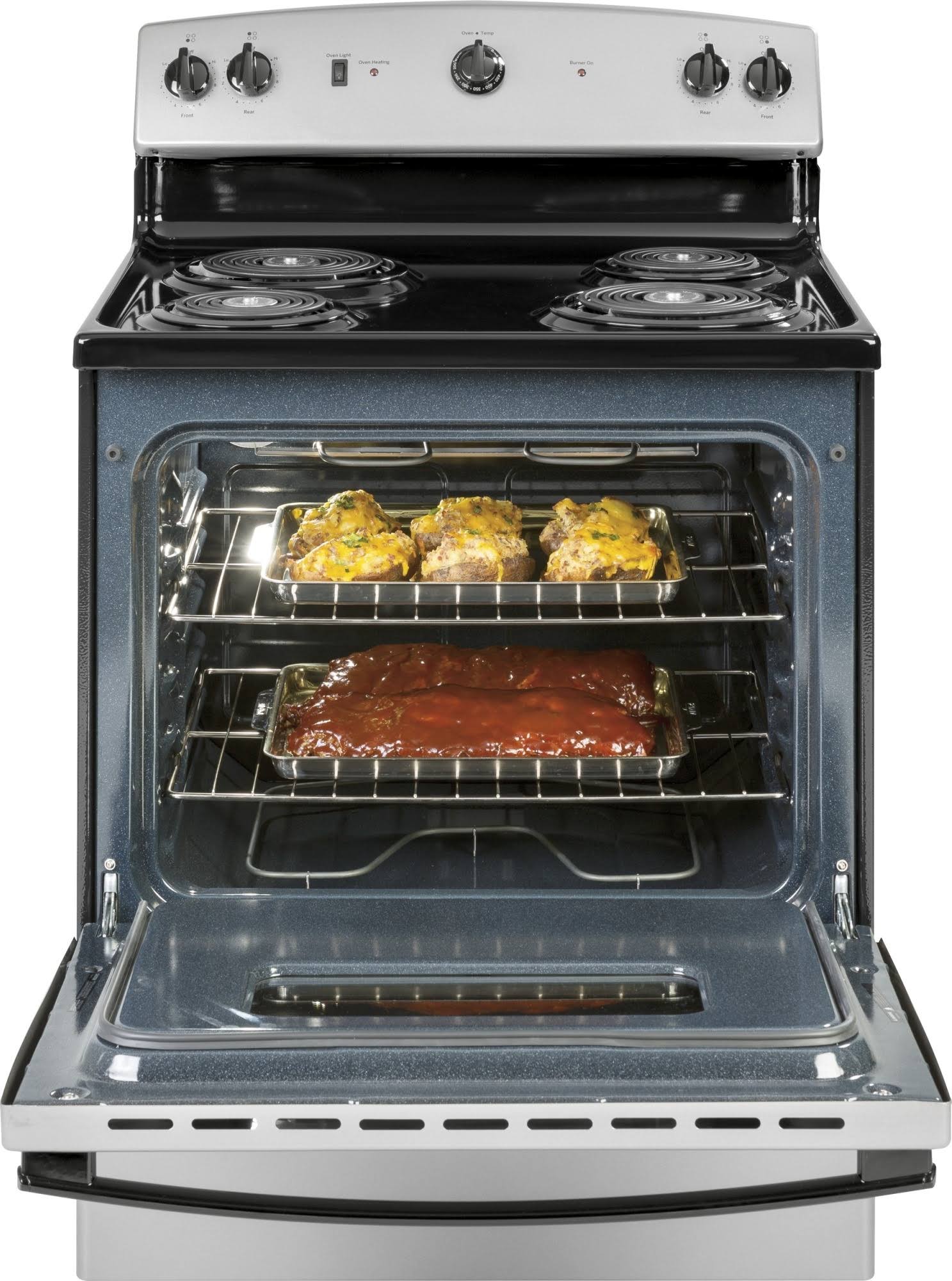 GE 30x22 Free Standing Electric Range-Silver-JBS160GMSA