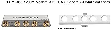 Cradlepoint Branch Adapter Package for Verizon & AT&T First Net LTE Advanced Pro (1200 Mbps) Modem. Includes CBA850 Door and 4 White Antennas