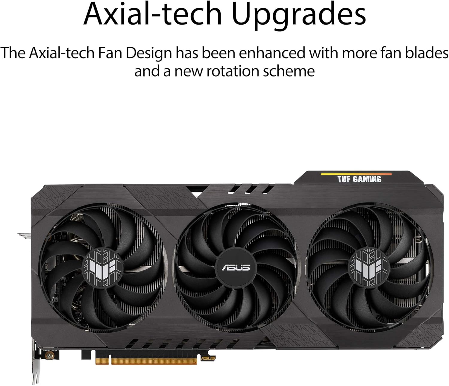 ASUS TUF Gaming AMD Radeon RX 6700 XT OC Edition Graphics Card AMD RDNA 2, PCIe 4.0, 12GB GDDR6, HDMI 2.1, DisplayPort 1.4a, Dual ball fan bearings, all-aluminum shroud, reinforced frame, GPU Tweak II