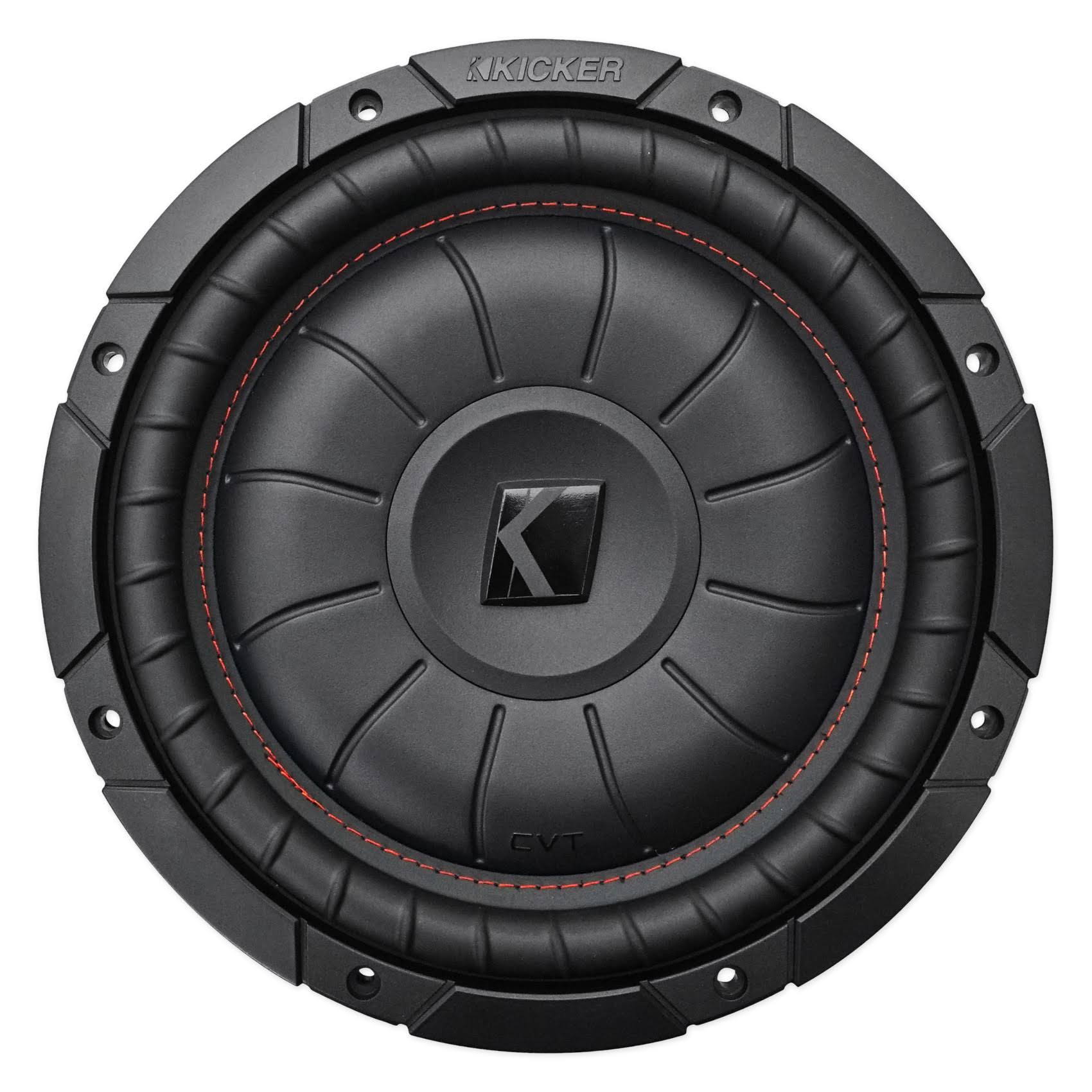 Kicker 43CVT104 CompVT 800W 10x22 Shallow Slim Car/Truck Subwoofer+Sealed Sub Box