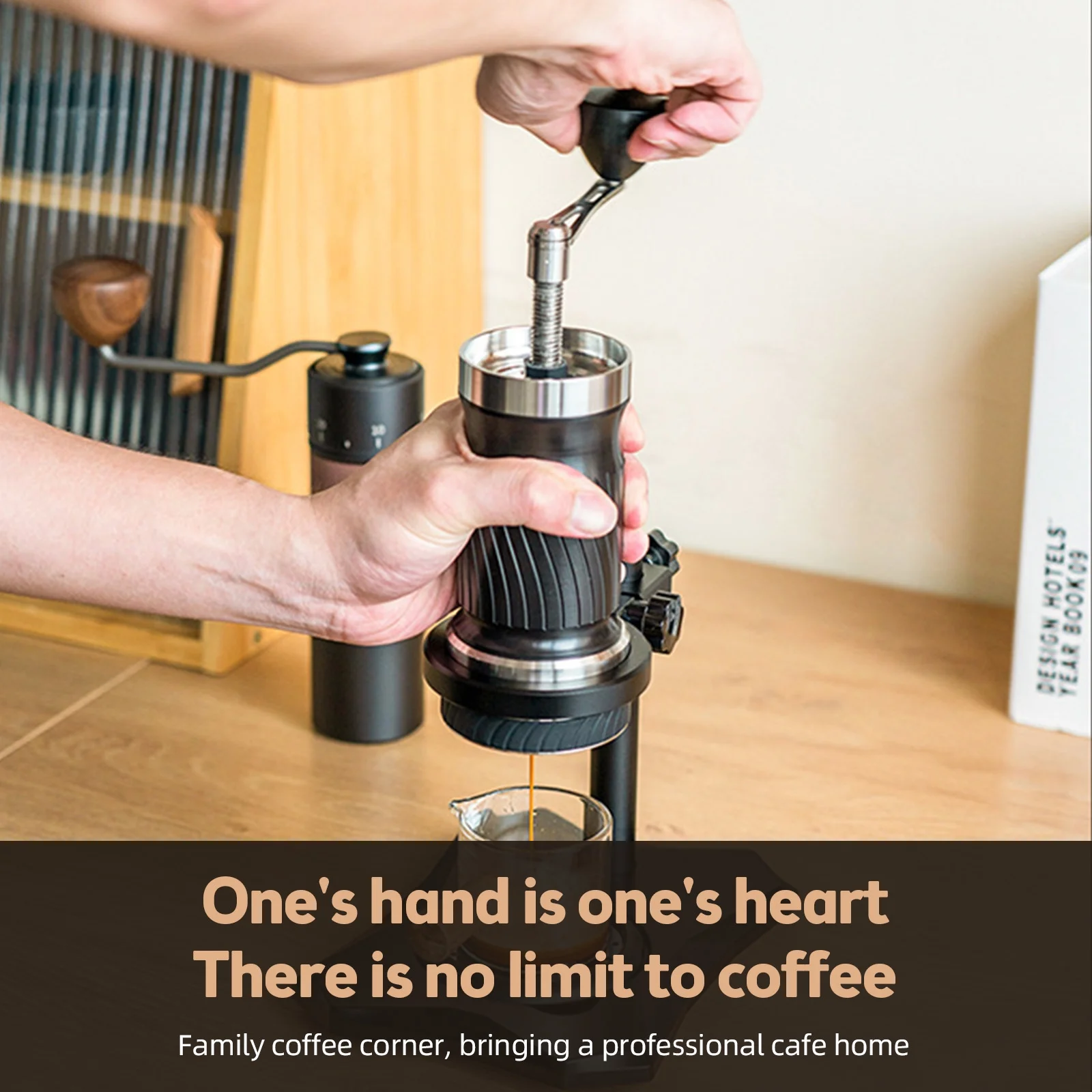 Walmeck Portable Espresso Machine Compact Travel Coffee Maker