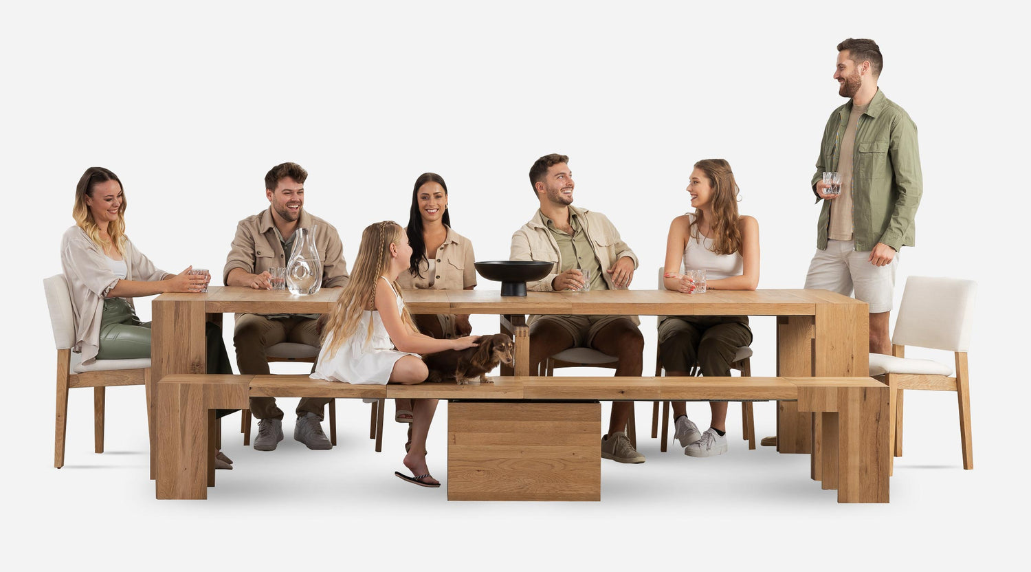 🎉Transformer Table 6 in 1 function long banquet table for 12 people