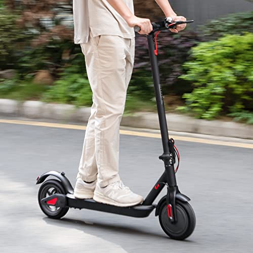 MoNiBloom E-Scooter Electric Kick Scooter w/LED Display and Bluetooth APP, Portable Folding Commuting Scooter for Adults & Teens