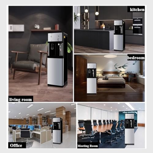 Freestanding Water Dispenser, Floor-Standing Hot Cold Room Temperature Water Cooler for Home Office Family Business Hydration, Tea Coffee Drink Chillers Water Fountains, Easy to Set Up