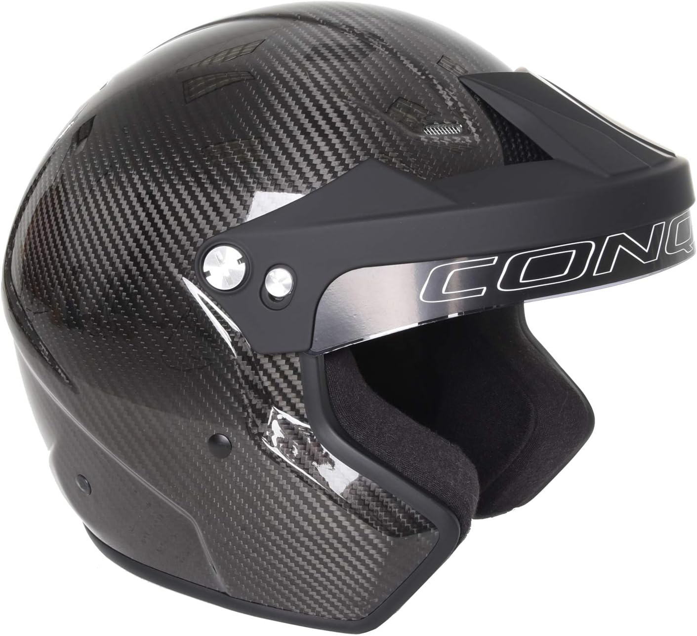 Conquer Carbon Fiber Snell SA2020 Approved Open Face Racing Helmet