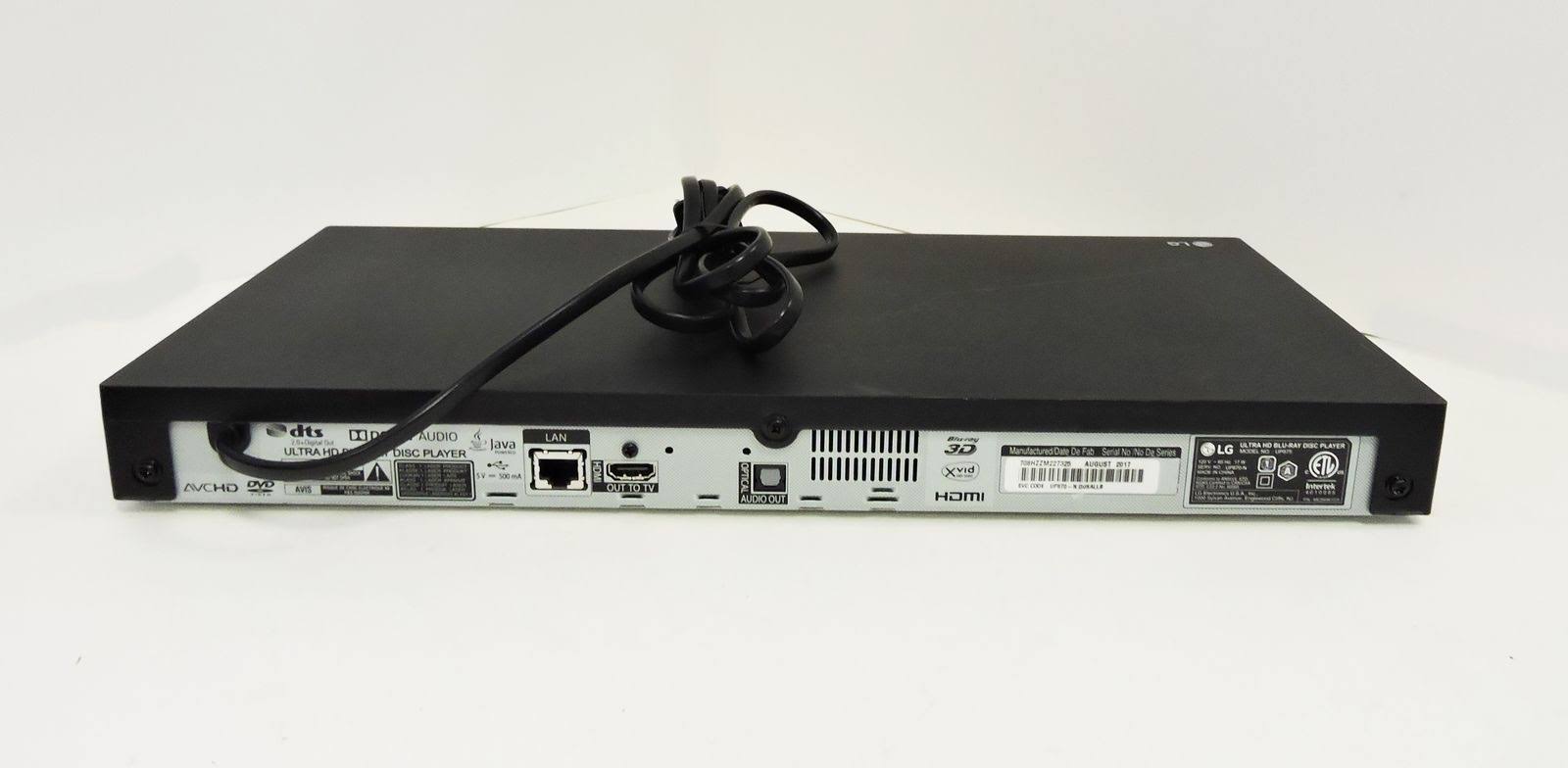 LG UP875 3D Blu-ray Player - Yes (up to 4K) - NTSC/PAL