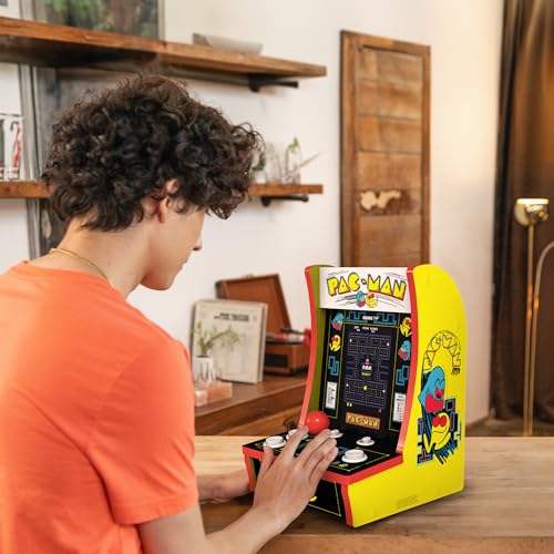 Arcade1Up PAC-Man Countercade 3 Classic Games, Retro Console with 7-inch Screen, Table-top Video Game for Game Room