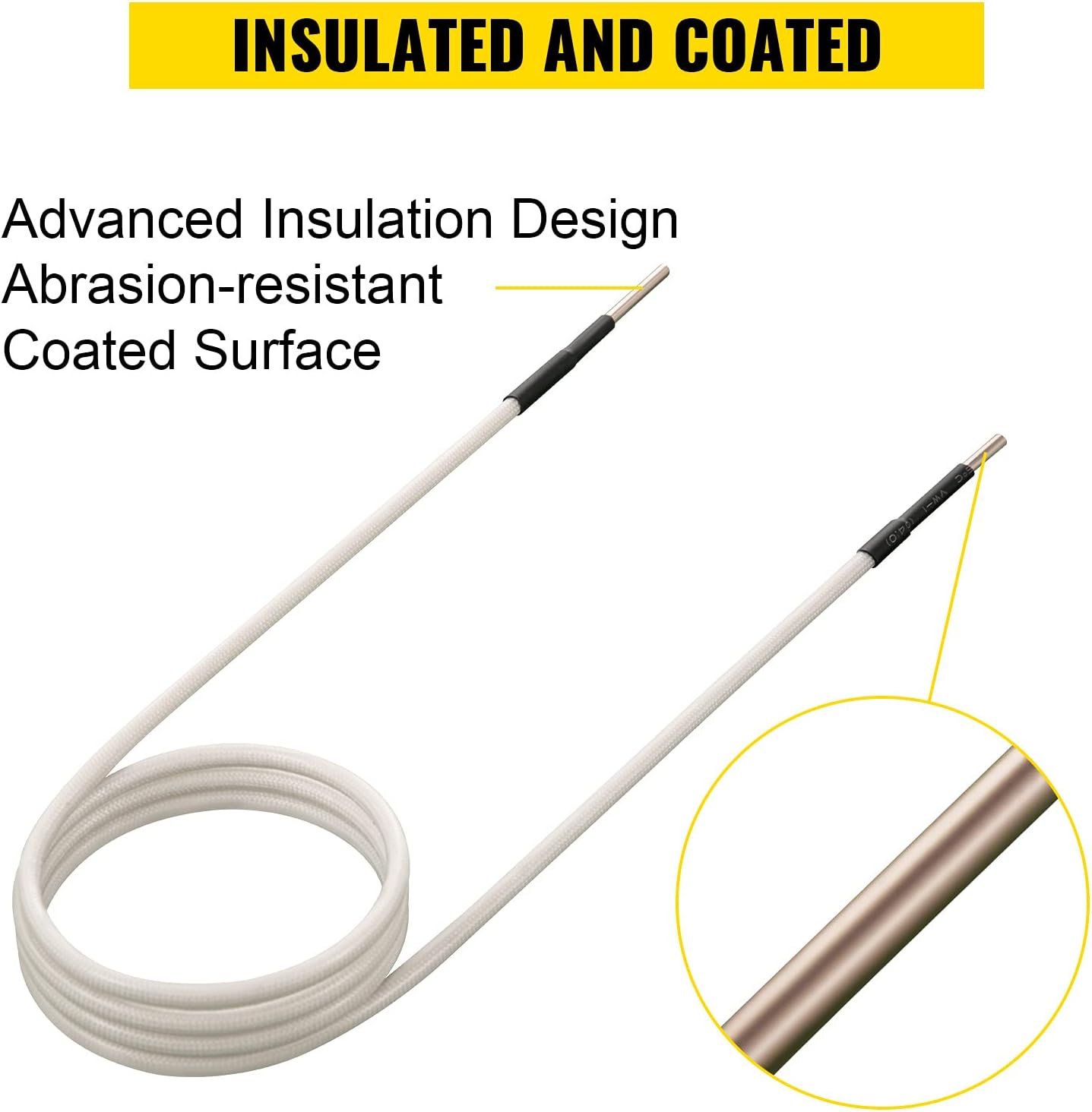 VEVOR Induction Heater Coil Kit 7PCS Most Used Induction Heater Coils with Varying Lengths, Heat Resistant Induction Heater Tool with Flexibility and Long Lifespan For Removing Rusty Bolts and Nuts Pack of 2
