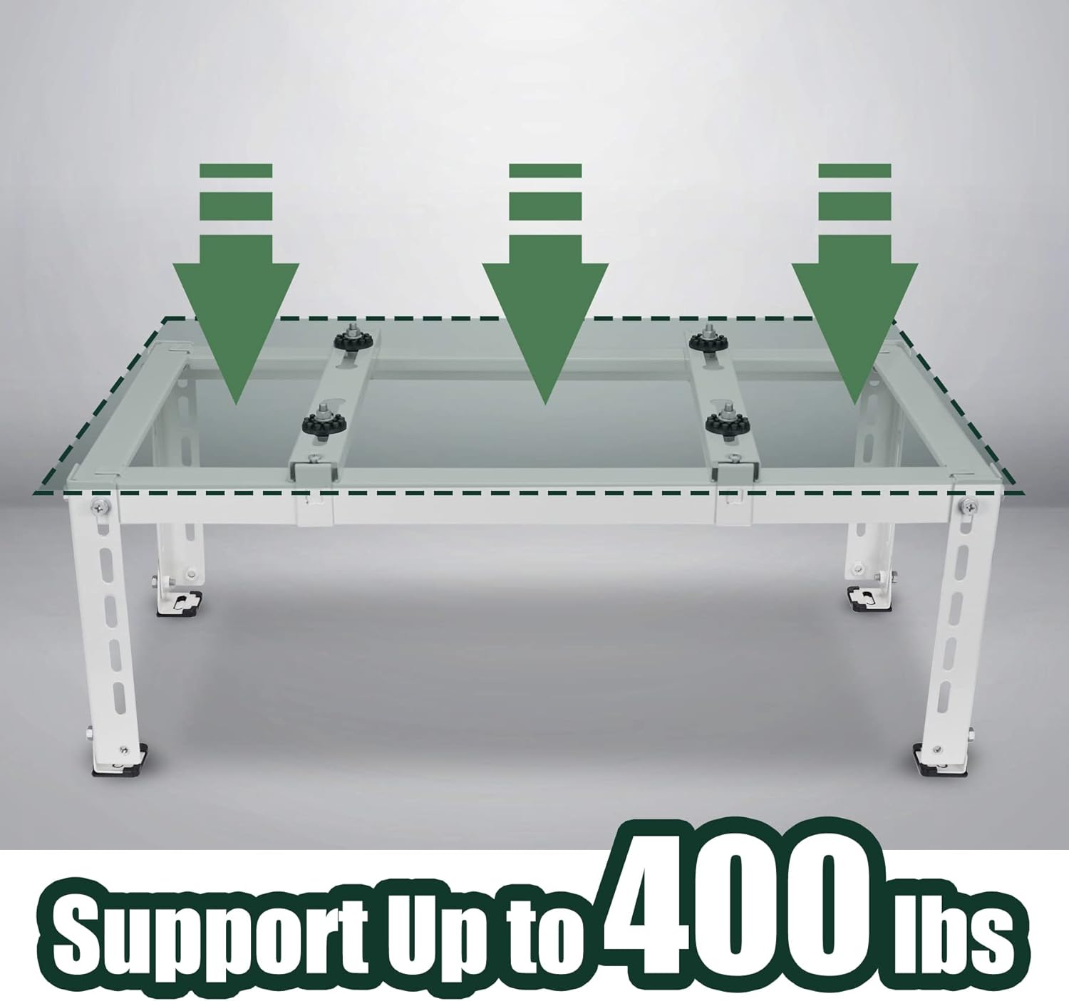 Ground Stand for Mini Split Air Conditioners Heat Pump System, Heavy Duty Condenser Stand, Ductless Mini Split Bracket for 9,000-24,000 BTU