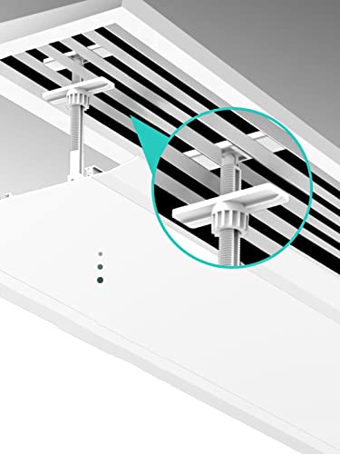 Air Conditioner Deflector Ceiling Central Air Conditioning Angle Adjustable Air Deflector, for Various Shapes of Air Outlets, for Commercial Office Public Area Home, Easy Installation