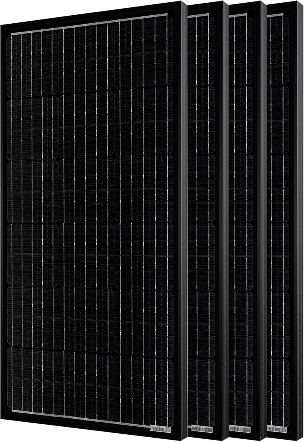 PowerECO 200 watt Solar Panel，High Efficiency Black PV Module Power 200W Mono RV Solar Panel for 12 Volt System,RV Marine Boat Cabin and Other Off Grid System (1 Pack)