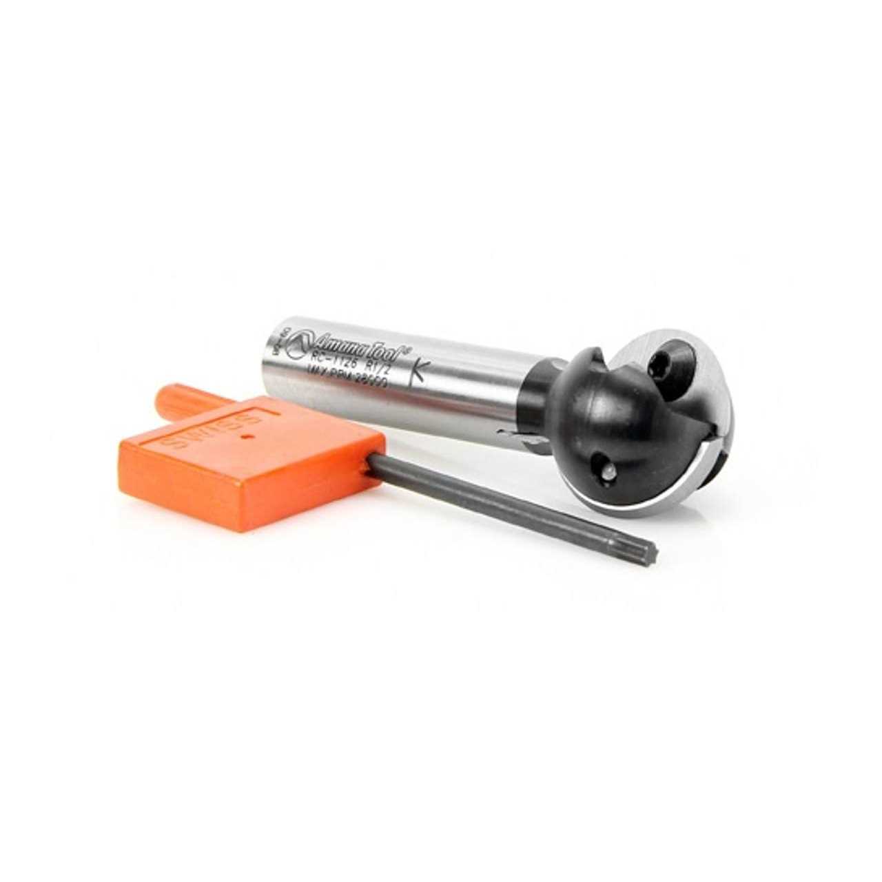 Amana Tool RC-1126 Carbide Tipped CNC Ball End Insert Router Bit 1/2 R x 1 Inch D x 1/2 CH x 1/2 SHK - Shop Hardware Tools Online Store