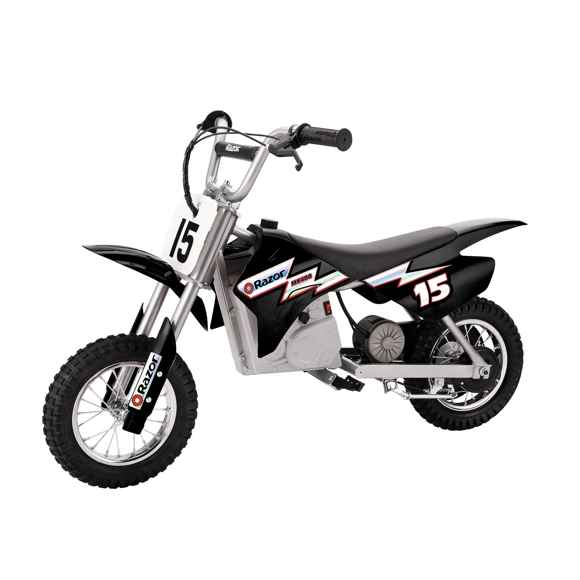 Razor MX400 Dirt Rocket 24V Electric Toy Motocross Motorcycle Dirt Bike, Black - Curated Treasures Market