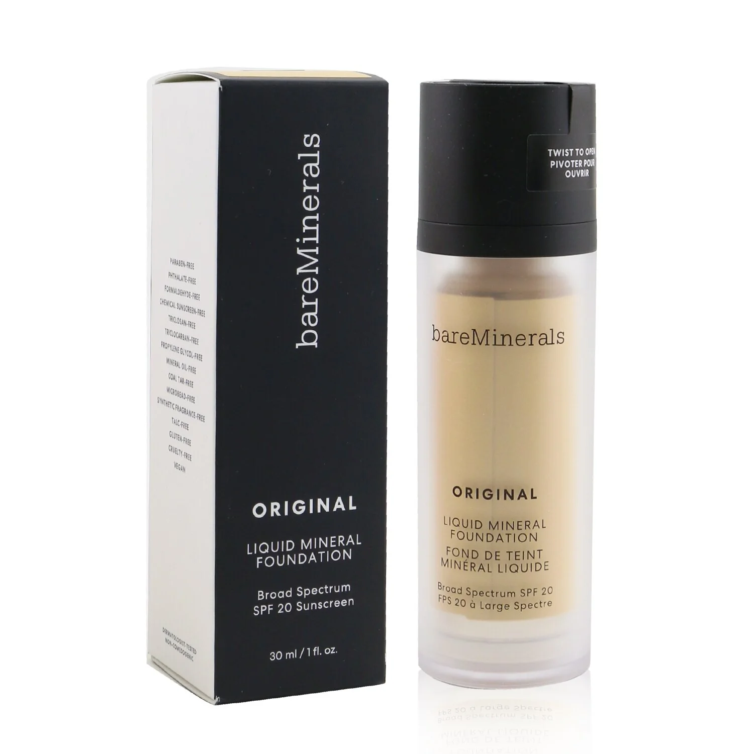 BareMinerals Original Liquid Mineral Foundation SPF 20 - # 11 Soft Medium (For Very Light Cool Skin With A Pink Hue) 30ml/1oz