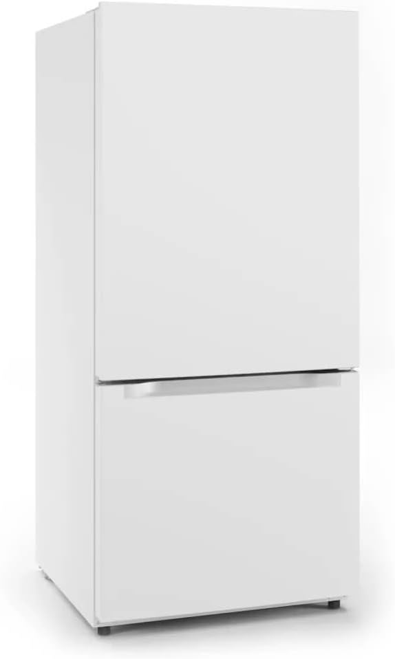 Midea MRB19B7AWW 18.7 Cu. Ft. White Bottom Mount Refrigerator