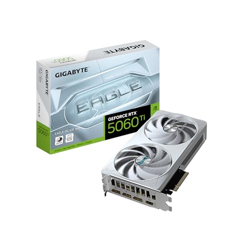 GIGABYTE GeForce RTX 5060 Ti Gaming OC 16G Graphics Card, 16GB 128-bit GDDR7, PCIe 5.0, WINDFORCE Cooling System, GV-N506TGAMING OC-16GD Video Card
