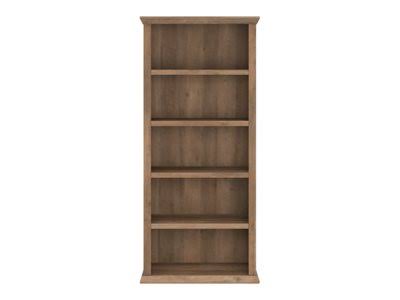 Bush Furniture Yorktown Tall 5 Shelf Bookcase, Reclaimed Pine