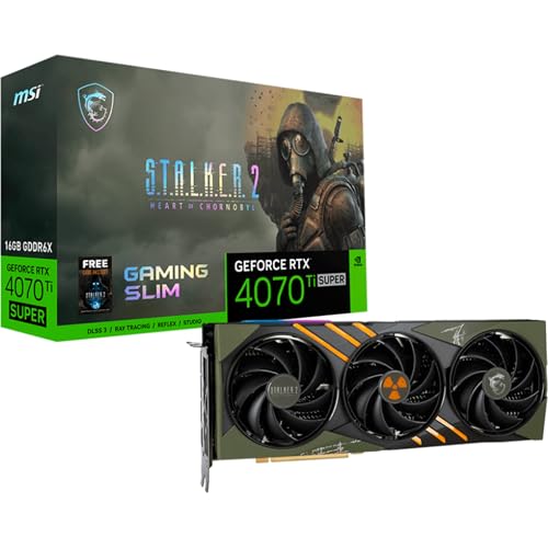 MSI GeForce RTX 4070 Super 12G Ventus 3X OC Gaming Video Card - 12GB GDDR6X, PCI Express Gen 4, 192-bit, 3X DP v 1.4a, HDMI 2.1a (Supports 4K & 8K HDR)
