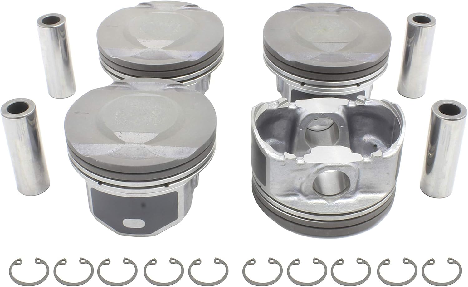 DNJ P336A.20 Oversize .020 (.50mm) Pistons for 2009-2010 GM 1.2x1.5x2.5/4 Cyl. / 2.2L / 134 DOHC 16V (ECOTEC)