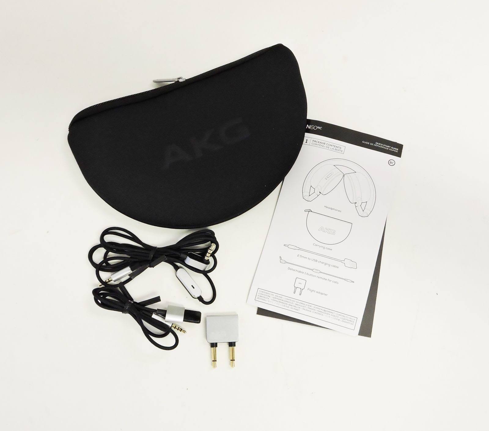 AKG N60NC Noise-Canceling On-Ear Headphones (Black)