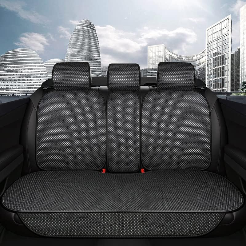 Auto Newer Luxury Breathable Car Seat Cover Fit Four Seasons, Universal Front of Car Seat Cushions, Bottom Seat Covers of Full Wrapped Edge ,Universal Fit for 95% Cars,SUV,Pickup,Van(Beige，2PCS)