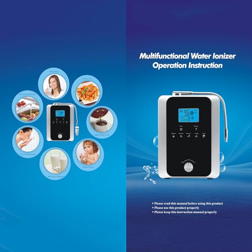 Alkaline Electrolyzed Water Machine,Ph2.8-11.0alkaline Acidic Hydrogen Water Purifier,Up To-700mv Orp,7 Water Settings,Automatic Cleaning,Smart Voice