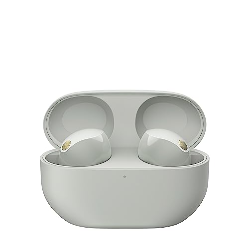Sony WF-1000XM5 The Best Truly Wireless Bluetooth Noise Canceling Earbuds Headphones with Alexa Built in, Silver