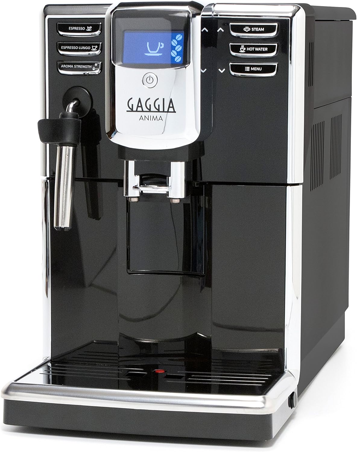Gaggia Anima Coffee and Espresso Machine, Includes Steam Wand for Manual Frothing for Lattes and Cappuccinos with Programmable Options