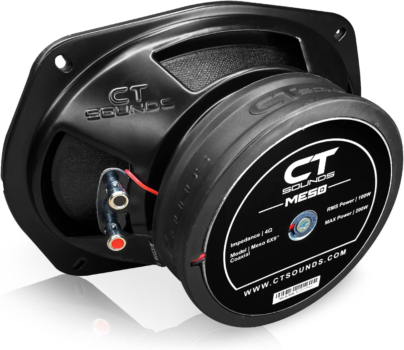 CT Sounds Meso 6x9” 400 Watt 2-Way Premium Coaxial Car Speakers, Pair