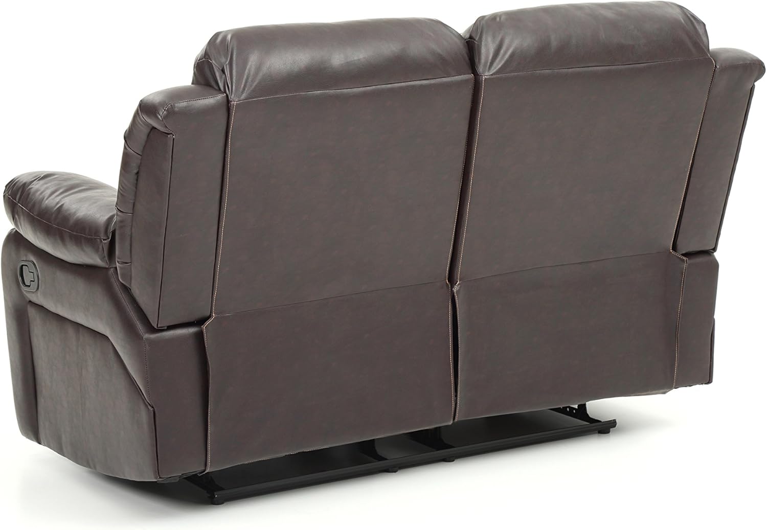 Glory Furniture Reclining Love seat, Brown Faux Leather