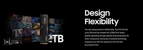 SAMSUNG 970 EVO SSD 2TB M.2 NVMe Interface Internal Solid State Drive + 2mo Adobe CC Photography with V-NAND Technology (MZ-V7E2T0BW)