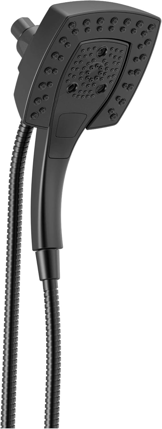 Delta 5-Spray In2ition 2-in-1 Dual Hand Held Shower Head with Hose, Magnetic Docking Handheld Shower Head, Champagne Bronze 58474-CZ25