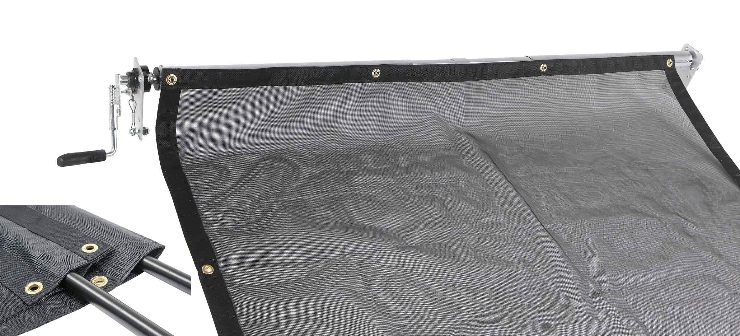 DTR Dump Trailer PVC Mesh Tarp Kit w/ 7' x 24' PVC Mesh Tarp