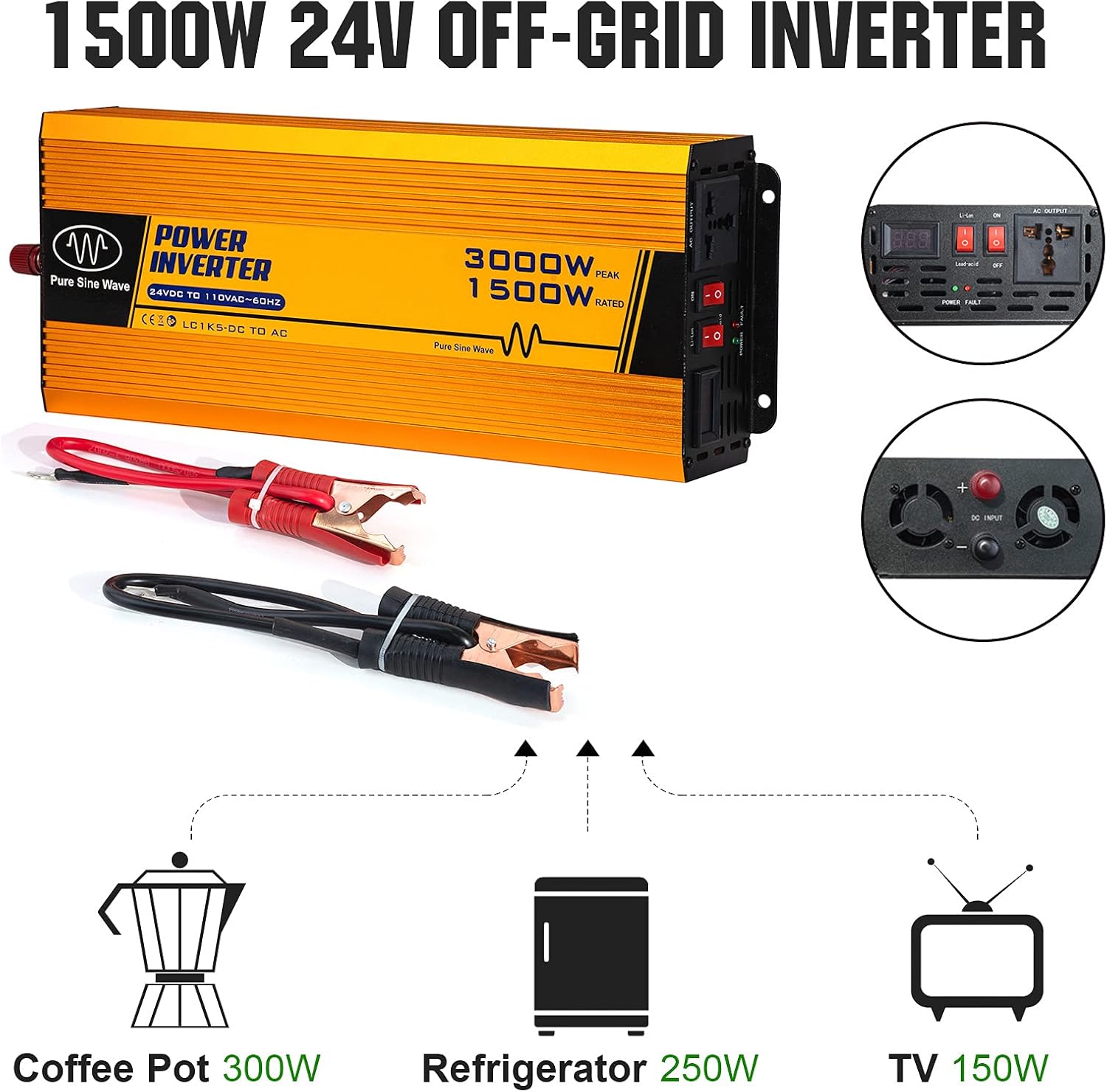 ECO-WORTHY 400 Watt 24 Volt Solar Panel Kit Off Grid with 4pcs 100W Solar Panels + 60A Charge Controller + Accessories Needed for RV, Cabins, Caravan, Shed，etc