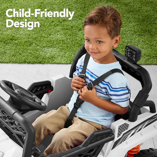 Best Choice Products Kids 12V Electric Ride On UTV Car and Trailer w/Parent Control, LED Lights, 2 Speeds, Bluetooth - Black