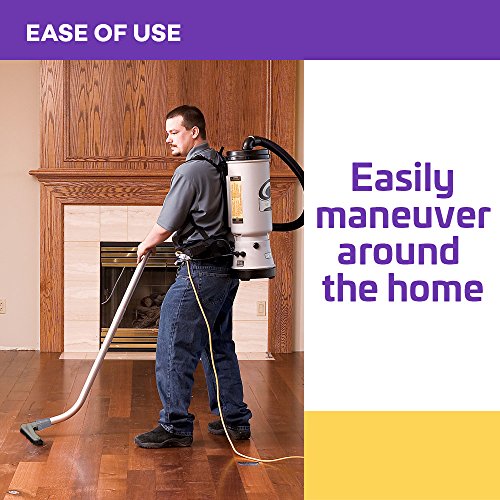 ProTeam Commercial Backpack Vacuum, MegaVac Vacuum Backpack with Blower Tool