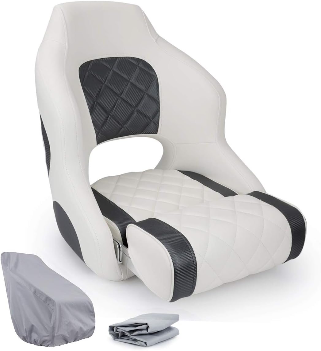 NORTHCAPTAIN Premium Sport Flip Up Boat Seat Captain Bucket Seat