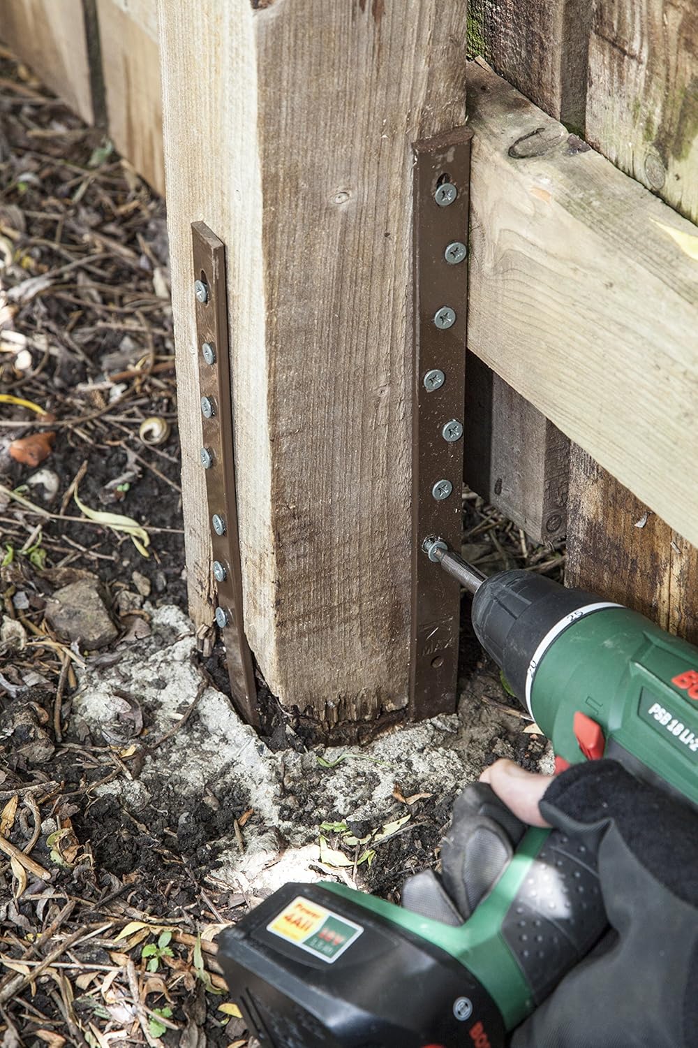 Post Buddy Fence Post Repair - Pack of 6 (to Fix 3 Broken Posts) Pack of 2