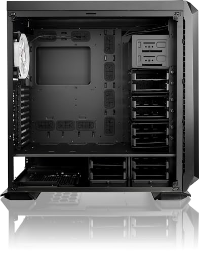 RAIJINTEK ZOFOS EVO WINDOW E-ATX Full Tower PC Case, Tempered Glass, ARGB Lighting at Front, Removable Bracket,1*140mm PWM ARGB Fan with Controller and 2*120mm Fans Pre-Installed, Black (0R200073)