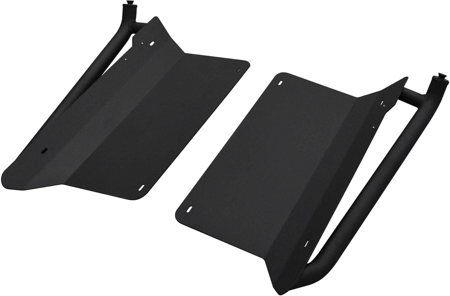 SuperATV Rock Sliders Nerf Bars Tree Kickers for 2016+ Yamaha YXZ / SE / SS | Black | Constructed of 1.75" Heavy-Duty Tubing | Powder Coat Finish |  Bolt-on mounting