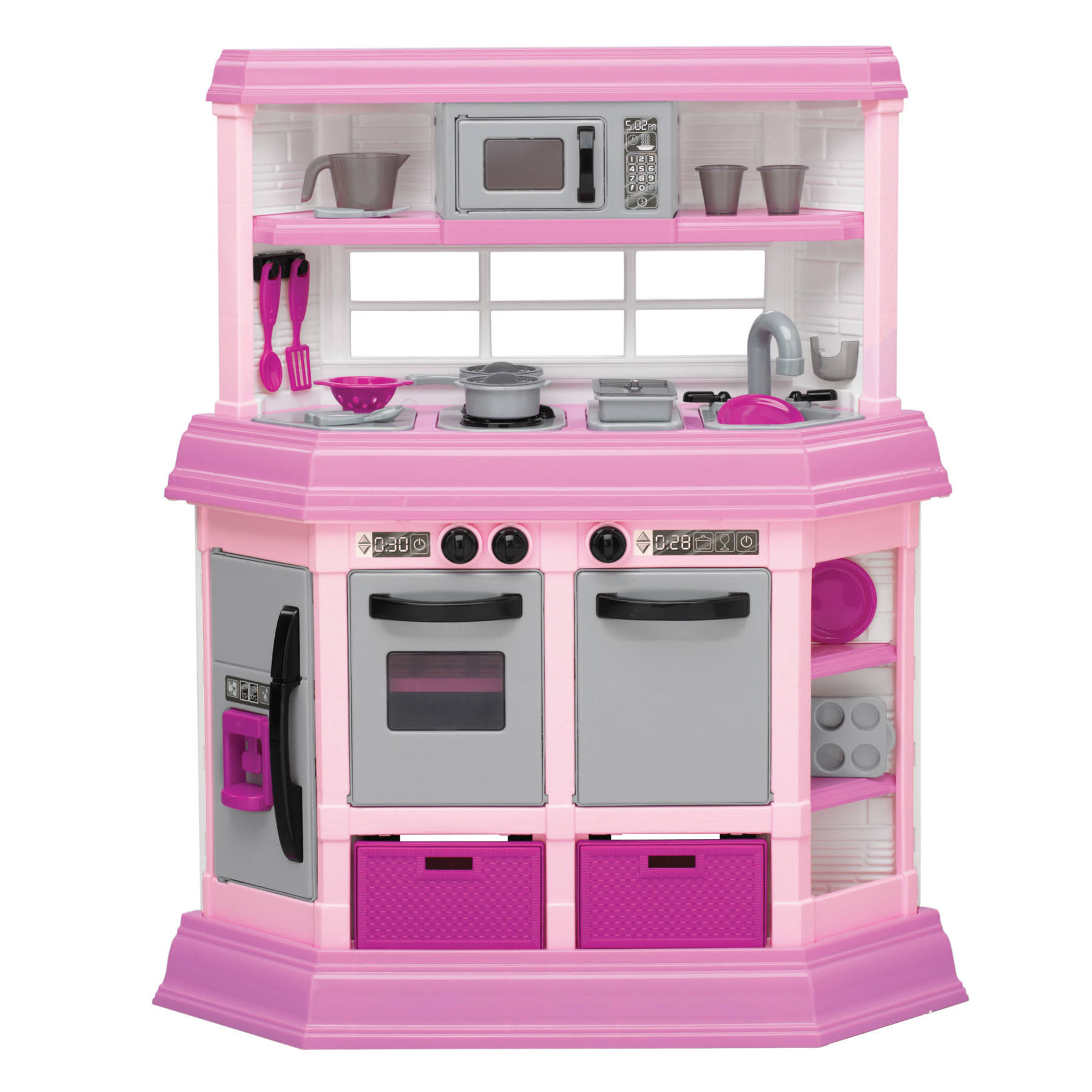 American Plastic Toys Cook and Play Kitchen, Pink