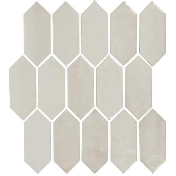 Daltile Miramo 12 in. x 11 in. Glazed Ceramic Picket Mosaic Tile - Shop Hardware Tools Online Store