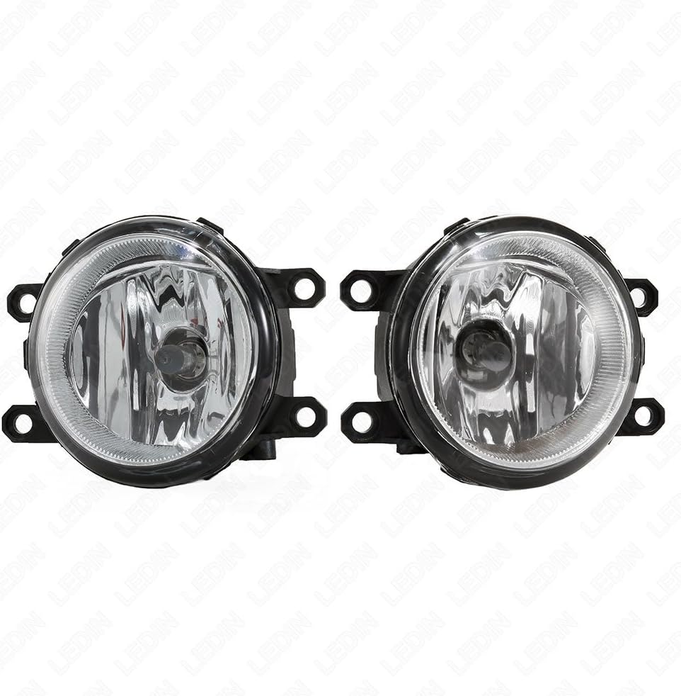 LEDIN Fog Lights Compatible for 2012-2015 Tacoma (OE Style Clear Lens with Bezels, Wire Harness, Switch, Bulbs) Pack of 2