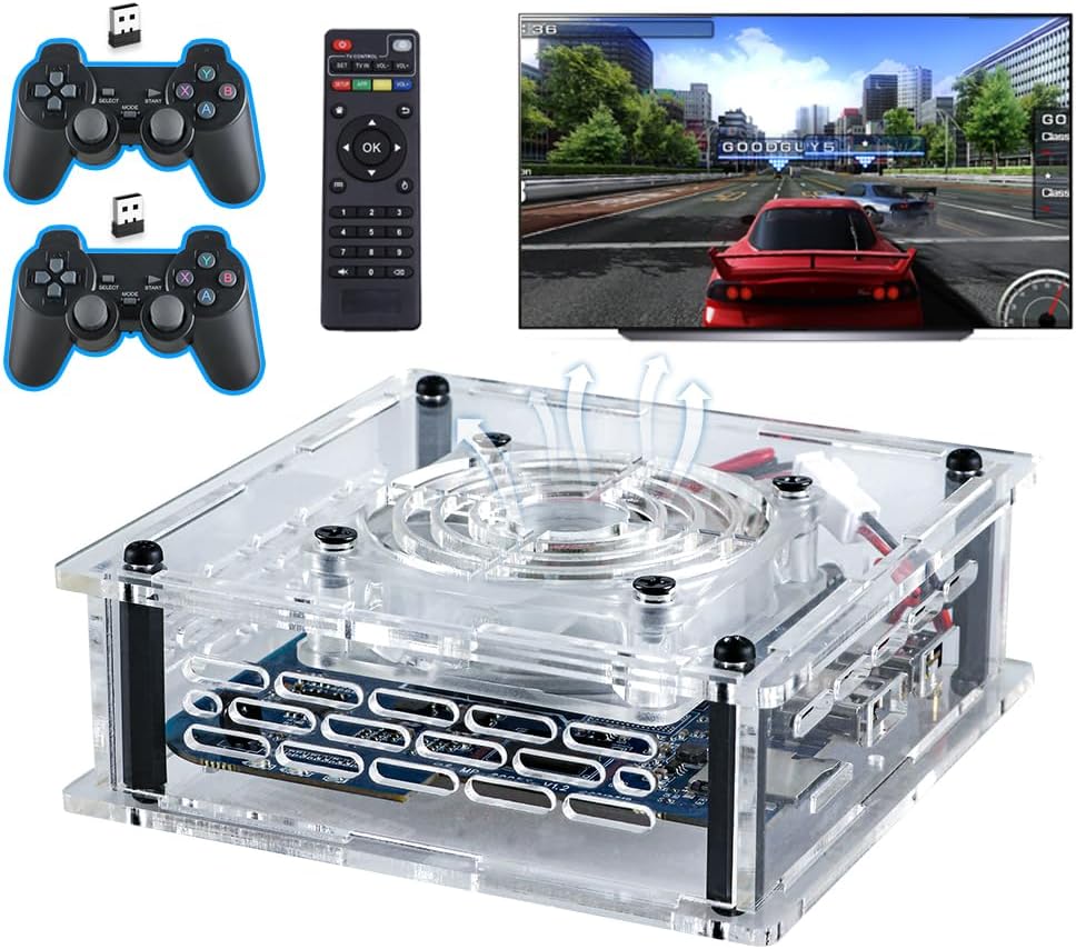 Super Console X Pro Max Arcade Box ,Dual System,70000+ Classic Games, Video Game Console, Suport 50+Emulators, 4K HD LAN/WiFi,Wireless Controllers