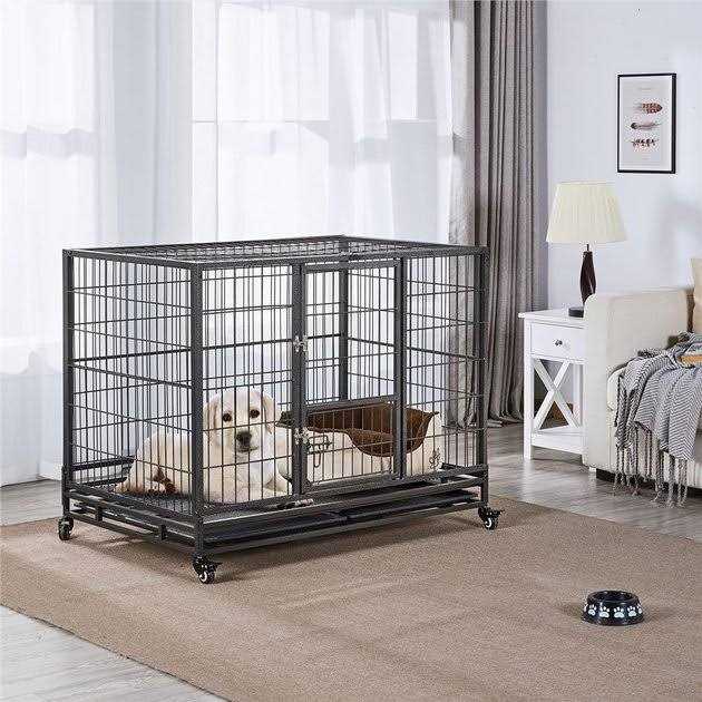 Yaheetech Wheels &amp; Litter Pans Dog Crate - Pet Supplies online store