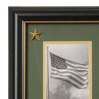 U.S. Army Medallion 7 Picture Collage Frame with Stars