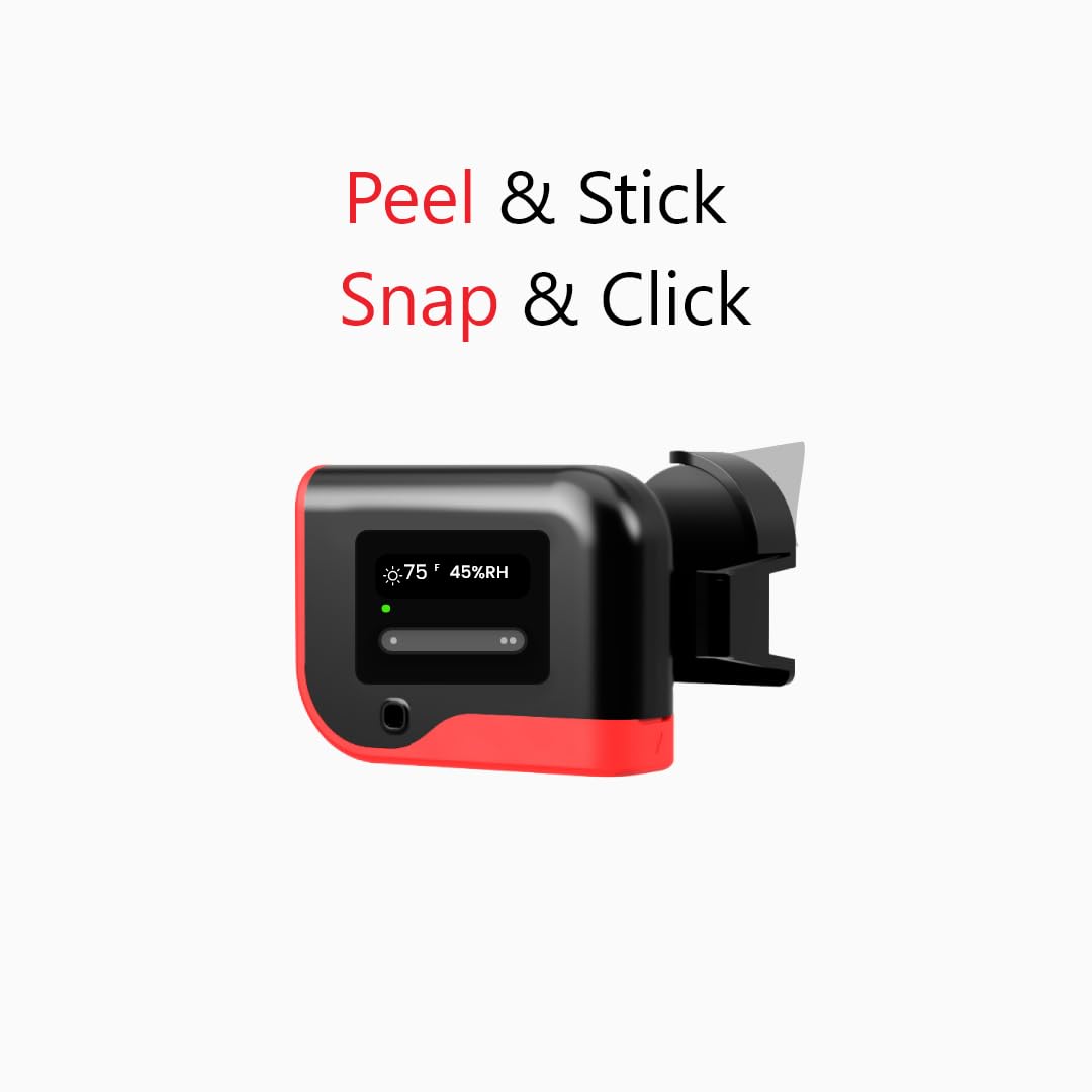 Wireless Temperature & Humidity Monitor - tempCube Sensor with WiFi Connectivity, Email Alerts 24/7, No Subscription Required. Ideal for Greenhouses, Wine Cellars, Server Rooms, RVs, Freezers, Labs.