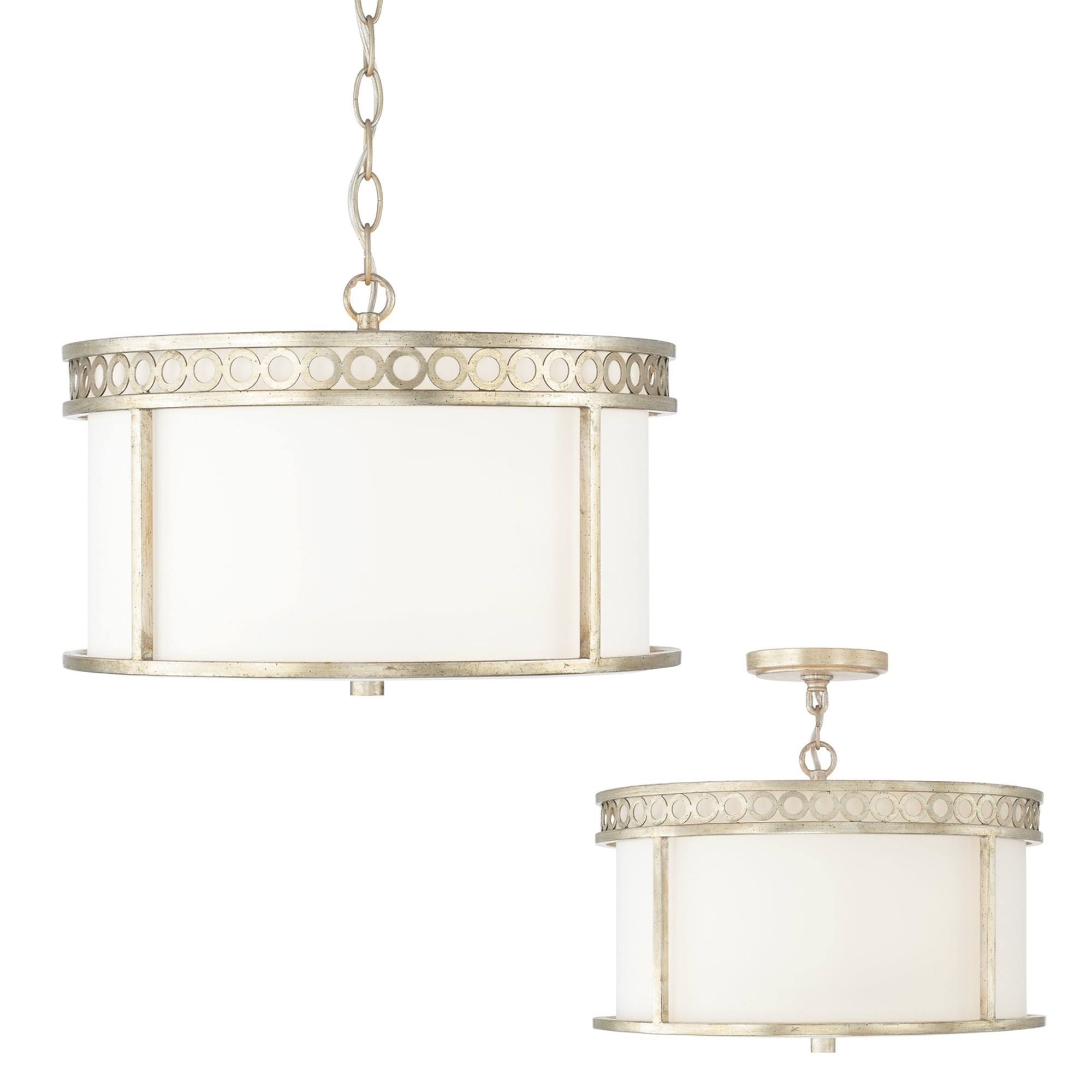 Capital Lighting 243141WG Isabella 4 Light Semi-Flush, Winter Gold