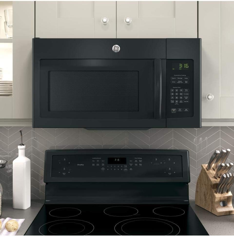 GE JNM3163DJBB 1.6 cu. ft. Over-the-Range Microwave, Black