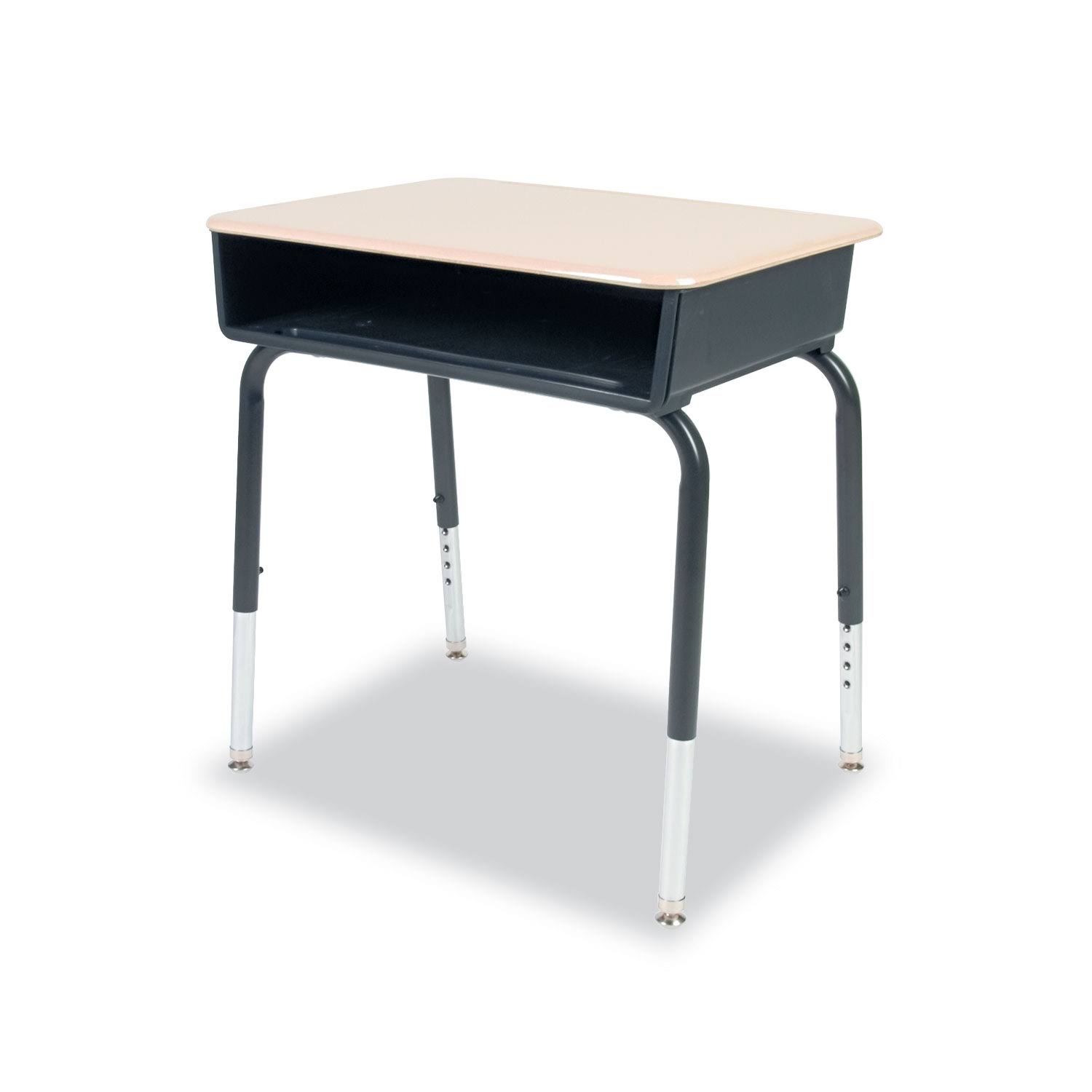 Virco Open Front Student Desk, 24W x 18d, Sandstone Top, 2/Carton